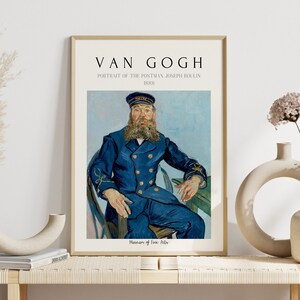 Van Gogh Portrait Print: Impressionist Man, Vintage Wall Art (PDF Files)