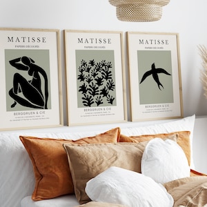 Matisse Art Print Set: Abstract Bauhaus Gallery Wall (Set of 3) (PDF Files)