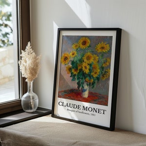 Claude Monet Sunflower Print: Vintage Giclée Wall Art (PDF)
