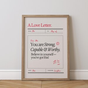 Ein Liebesbrief-Druck, ein Plakat zur psychischen Gesundheit, ein Fortschrittszitat, eine Motivations-Bürodekoration, ein Schulratgeber, Inspirationszitate