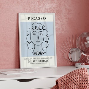 Grafika liniowa Picassa: plakat wystawy muzealnej (pobranie cyfrowe)