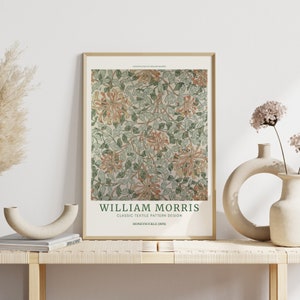 William Morris Honeysuckle Art Nouveau Print (PDF Files)