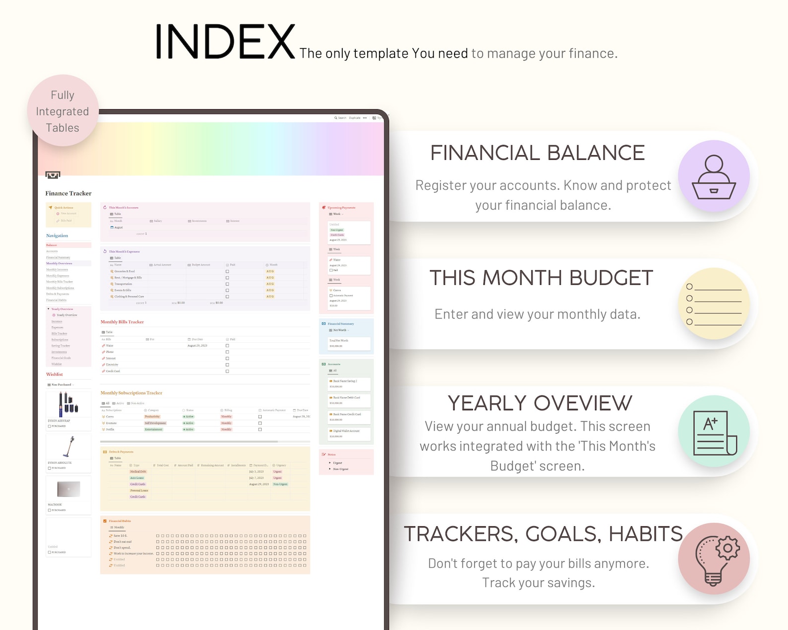 Notion Template Personal Finance Tracker Budget Tracker, Income and ...