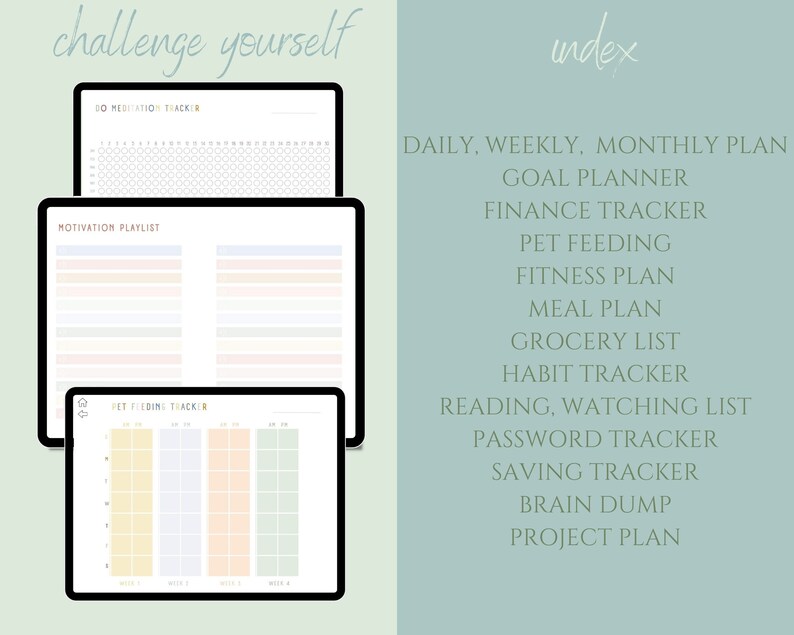 ADHD Planner ADHD Digital Planner for Ipad Downloadable Etsy