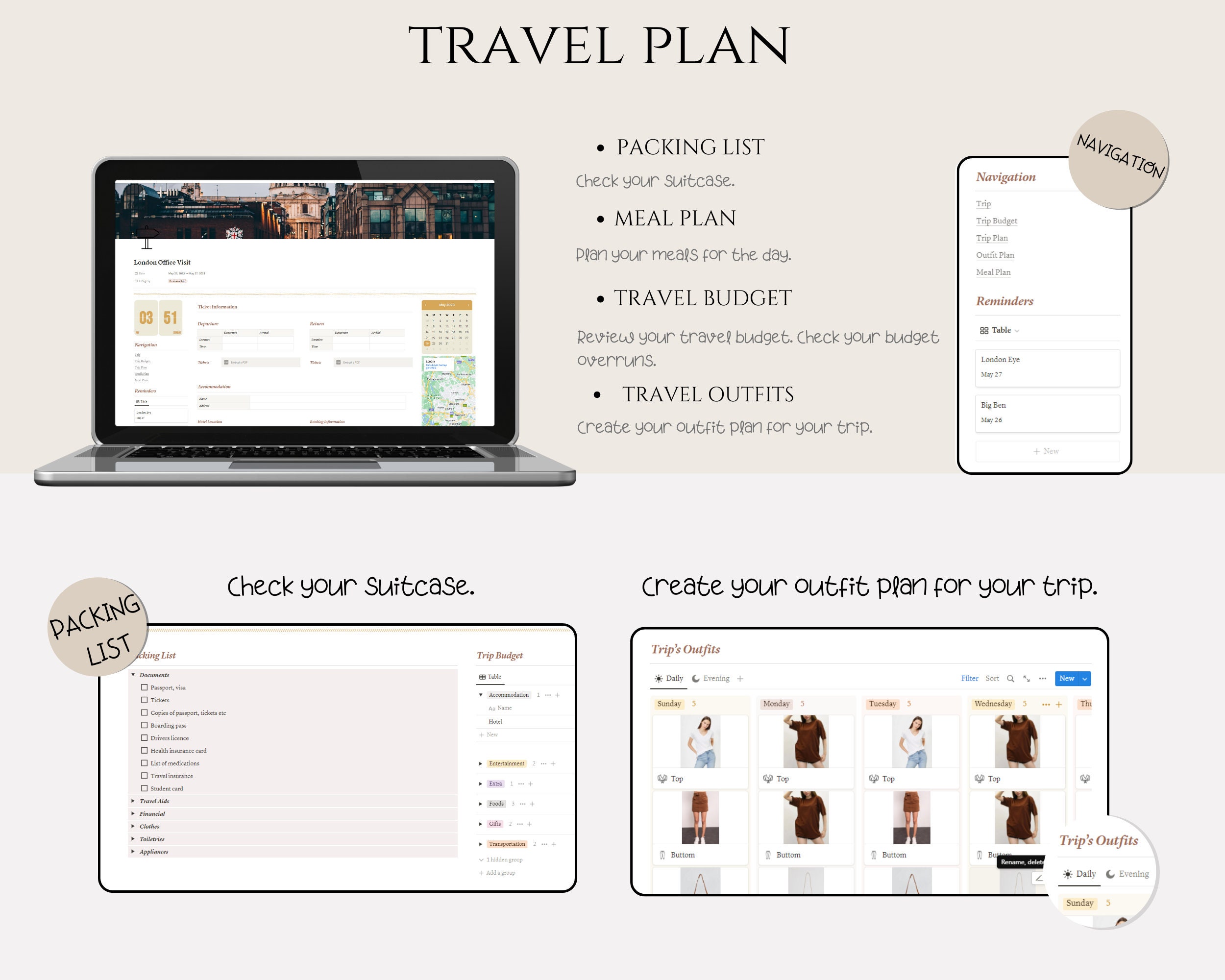 Notion Template Travel Planner, Travel Journal, Vacation Planner Holiday Planner Notion Planner ...