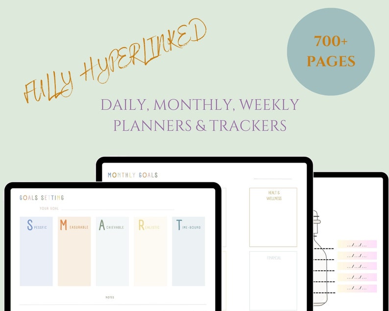ADHD Planner ADHD Digital Planner for Ipad Downloadable Etsy