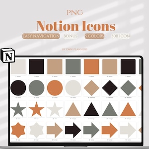 Notion Icons, Fox Edition, Notion Template Icons, Planner Icons, Notion Dashboard Icons, Notion Aesthetic, Notion Covers, Neutral Color
