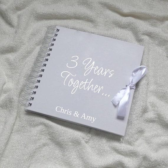 Anniversary Scrapbook Wedding or Anniversary Gift Idea Romantic Anniversary  Present Personalised Scrapbook Personalised Couples Gift 