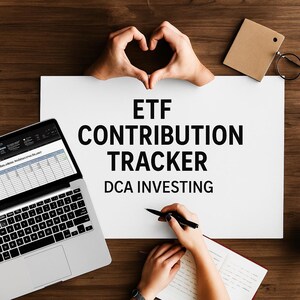 DCA Investment Spreadsheet | Google Sheets & Excel Template | Auto Growth and ROI