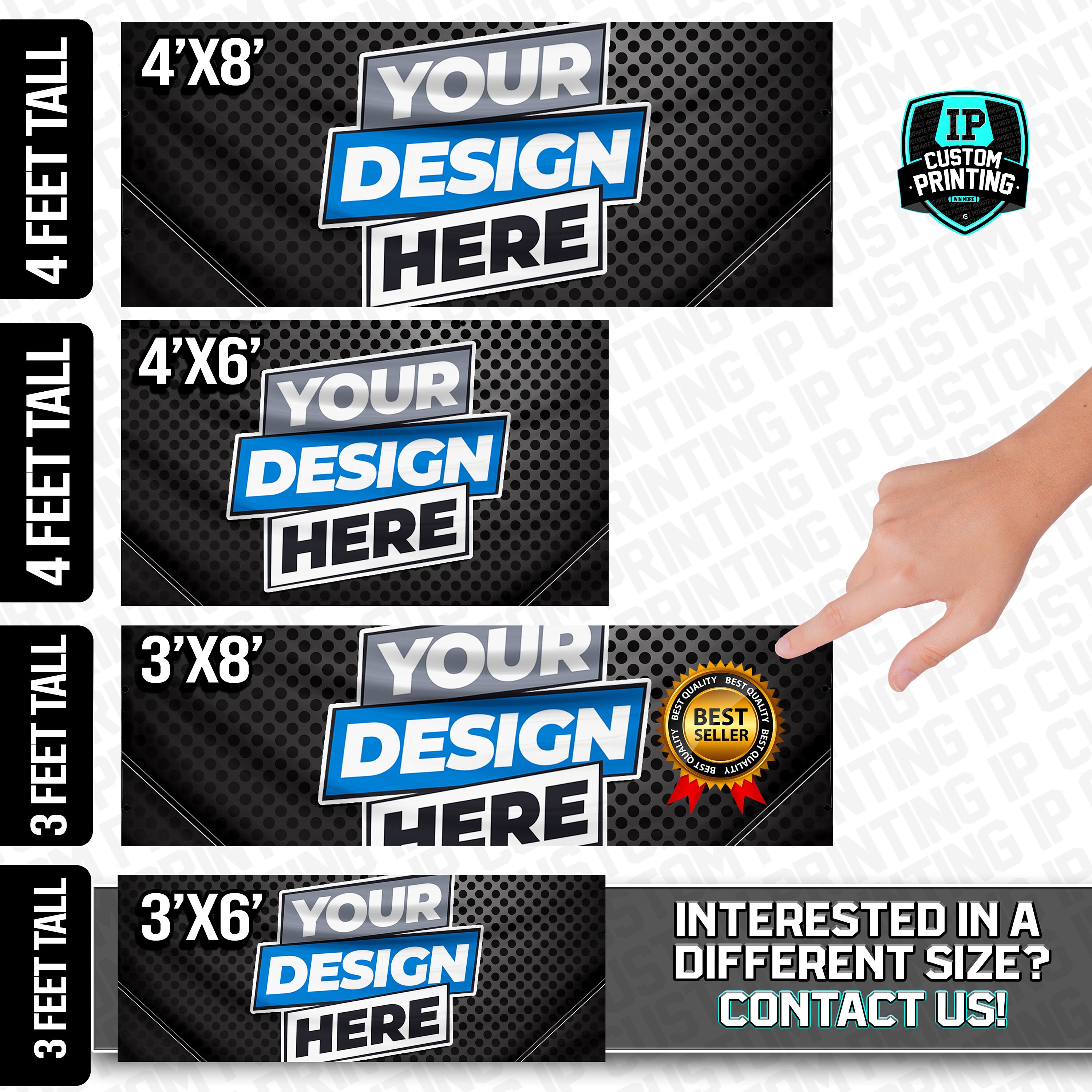 Custom Full Color Banner With Grommets and Hem Vinyl Banner Etsy Canada