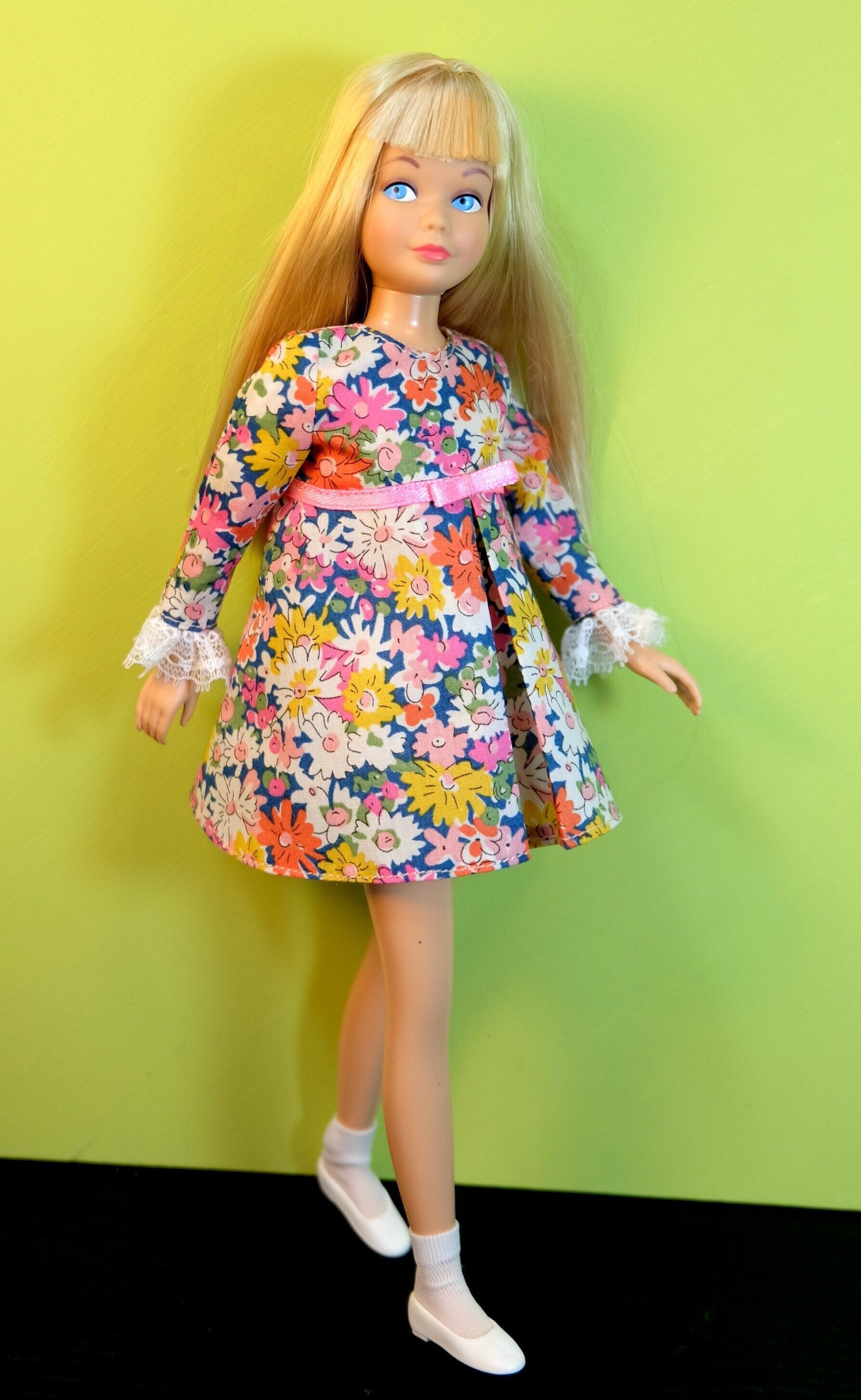 Vintage Skipper - Posy Party #1955 Dress - handmade reproduction in Liberty  Tana Lawn - outfit only no doll