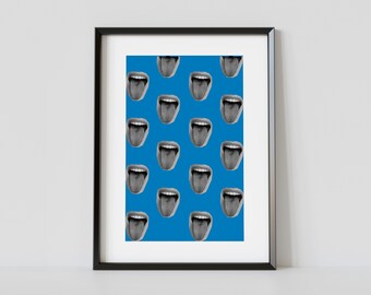 Gráfico abstracto imprimible, cartel de exposición, grado de arte, arte de pared minimalista, descarga instantánea