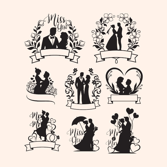Wedding Heart Clipart Black And White