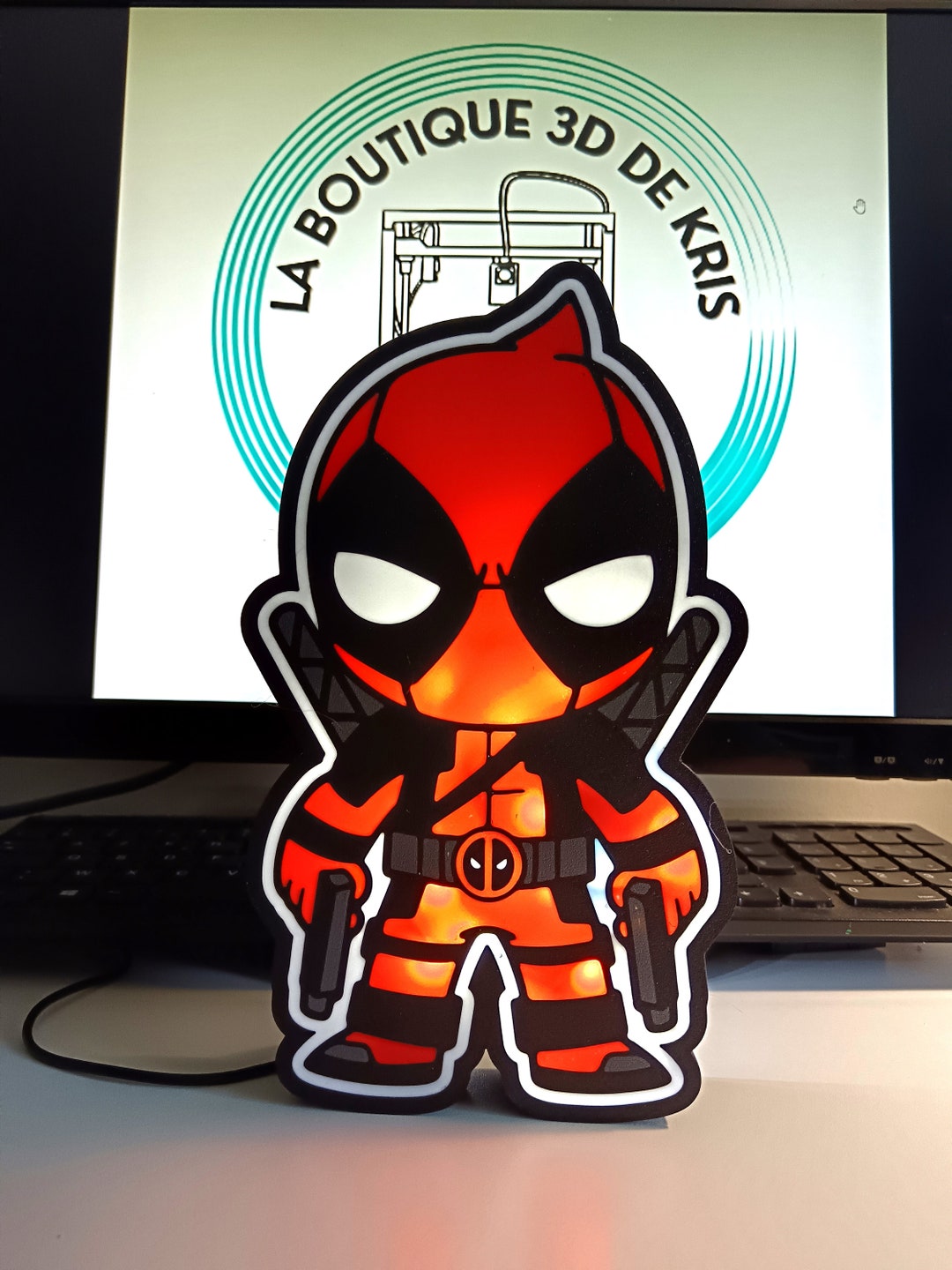 Deadpool LED Lightbox - Etsy