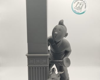 Diorama Tintin and Snowy Fan Art