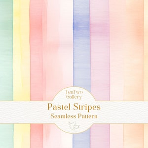 Aquarelle transparente motif rayures pastel, fichier transparent lignes pastel pour impression sur tissu, motif répétitif arc-en-ciel et tissu numérique