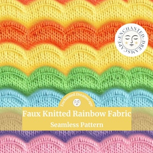 Faux knitted rainbow seamless pattern, Rainbow lgbtq colors seamless file for fabric printing, Knit repeating pattern, Digital fabric