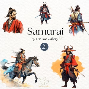 Samoerai clipart | Japanse Samurai Clipart | Samoerai PNG | Ronin-clipart | Samurai-kunst | Japanse krijger clipart | Katana, Genji |