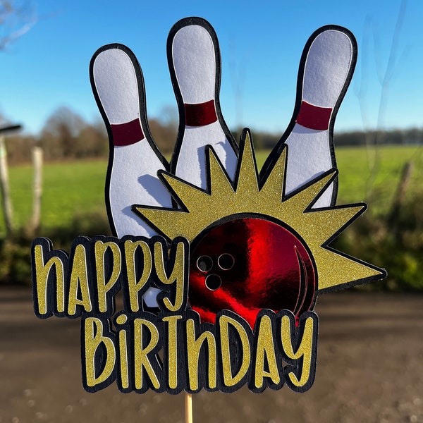 Bowling Cake Topper Etsy UK