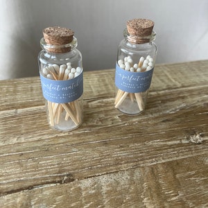 The Perfect Match Wedding Favor Personalized Glass Match Bottle Bridal Shower Favors Wedding Favors for Guests in Bulk image 5