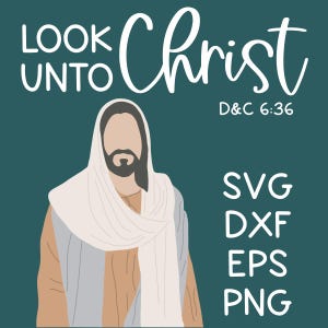 Retter SVG | Schauen Sie zu Christus Jugend-Thema | Junge Frauen Geschenkideen | DIY Geschenkideen für Jugend | 2025 Jugend Thema Ideen