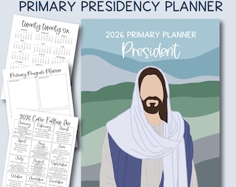 2026 Primary Presidency Planner | Primary Binder | 2026 Primary Ideas | 2026 Old Testament Primary Planner | Primary President Helps