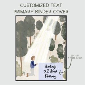 2025 Primary Editable COVER ONLY | Canva or Adobe Reader | Add in your own text for Primary Teachers, Presidency | Primary Birthday Gift
