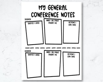 General Conference Speaker Notes for Youth | Speaker Notes for General Conference | Conference Ideas | General Conference Journal Page