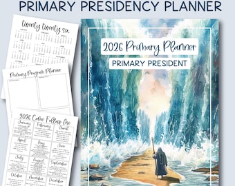2026 Primary Presidency Planner | Primary Binder | 2026 Primary Ideas | 2026 Old Testament Primary Planner | Primary President Helps
