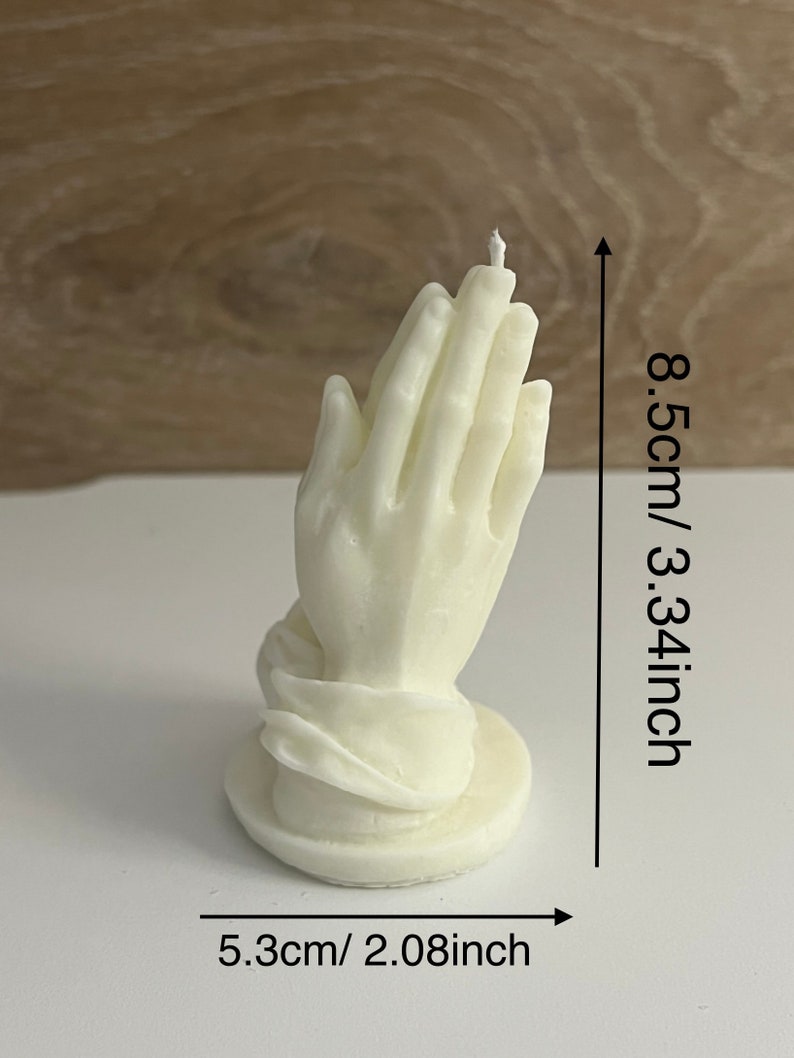 Praying Hands Candle Etsy