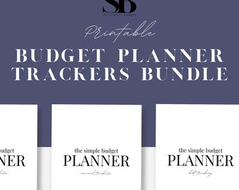 PRINTABLE budget planner trackers bundle | us LETTER budgeting trackers | zero based budgeting
