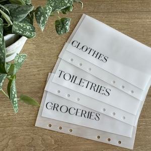 UPDATED** CUSTOM - cash envelopes | A6 AND A7 cash envelopes | left corner font cash envelopes | minimalist cash envelopes | cash stuffing