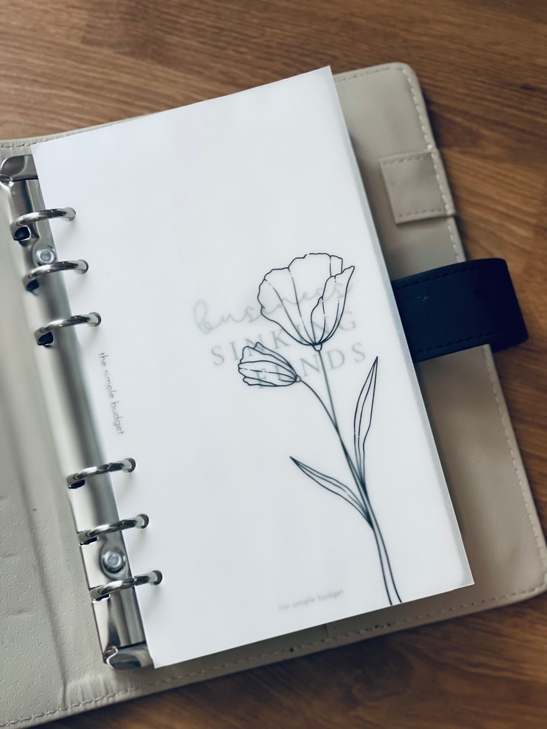PRINTABLE - Minimalist Floral Dashboard BUNDLE | A6 Digital Download ...