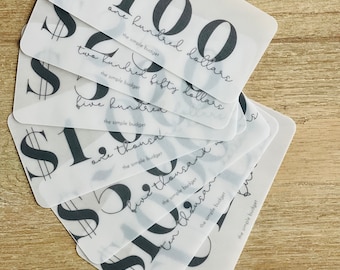 PRINTABLE cash placeholders | prop money | cash stuffing | style 1 cash placeholders | prop bills