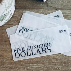 PRINTED set of 3 cash placeholders | prop money | cash stuffing | placeholders money | prop bills
