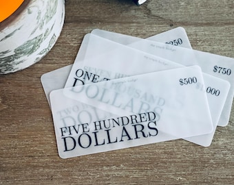 PRINTED set of 3 cash placeholders | prop money | cash stuffing | placeholders money | prop bills