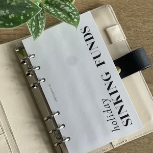 PRINTED - a6 dashboard BUNDLE | cash binder dashboard | dashboard bundle - side block