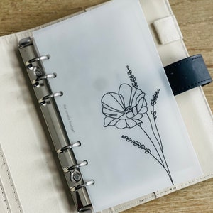 PRINTABLE - Minimalist Floral Dashboard BUNDLE | A6 Digital Download ...