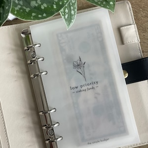 PRINTABLE - a6 dashboard BUNDLE | cash binder dashboard | dashboard bundle - floral