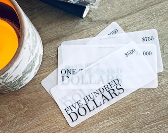 PRINTED set of 5 cash placeholders | prop money | cash stuffing | placeholders money | prop bills
