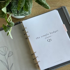 PRINTABLE budget planner | full year undated budget planner | minimalist budget planner