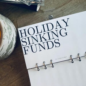 PRINTED - a6 dashboard BUNDLE | cash binder dashboard | dashboard bundle - left block
