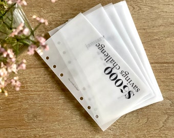 savings challenge envelope bundle | cash envelopes | monthly savings challenge | minimalist cash budgeting envelopes | cash stuffing