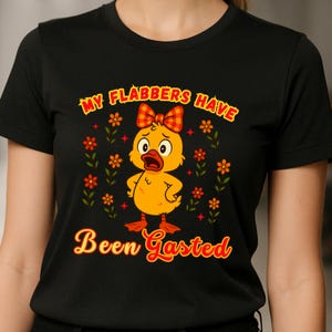Lustiges Gans-Shirt, meine Flabbers sind Gast-Hemd, sarkastischer Gans-Humor, Gag-Gans-Stimmungs-schnörkeliges Tier, Haltung Erwachsener Stimmungs-Spaß-Gans