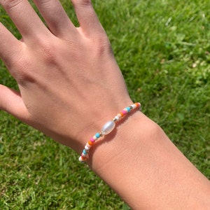 Seed bead summer bracelet