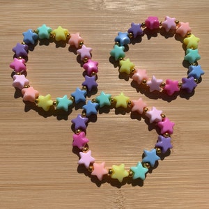Rainbow star bracelet