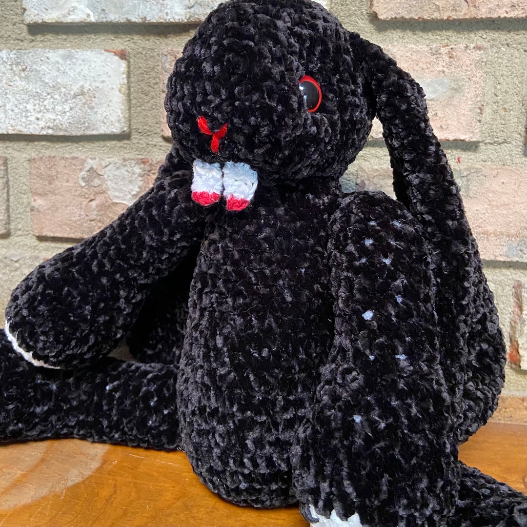 Vampire Bunny Rabbit Plush Doll Designed and Crocheted by Luci - Etsy