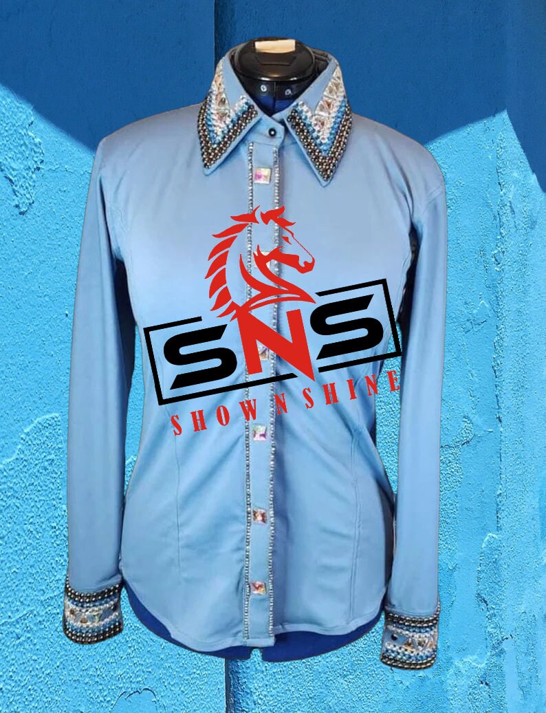 Chemise D'Équitation Western - Chemise De Showmanship - Neuf