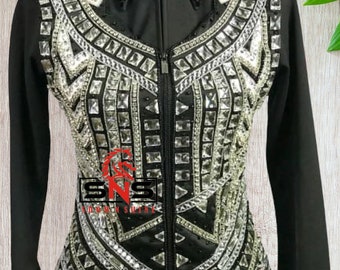 Gilet Western Avec Chemise Intégrée – UNICORN SHOW GIRL – Tenue De Showmanship