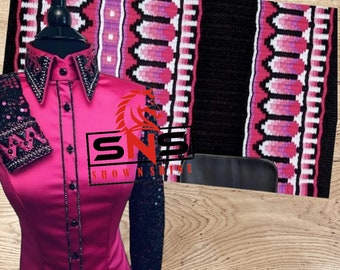Chemise de spectacle faite à la main pour femme Western Show